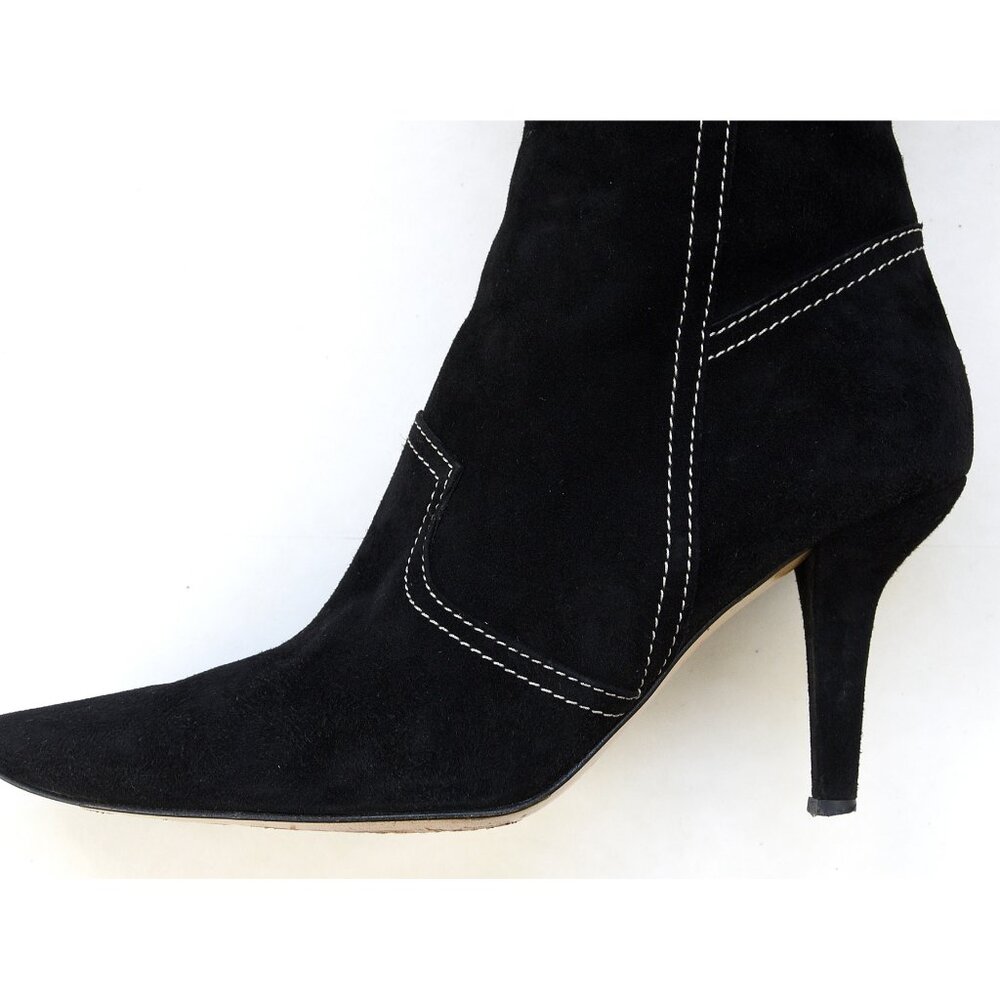 Tod's knee high suede boots - black - sz 7.5 - Picture 2 of 11